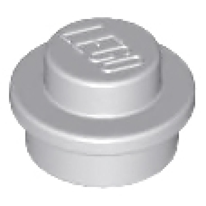 Plaat, Rond 1x1 Light Bluish Gray